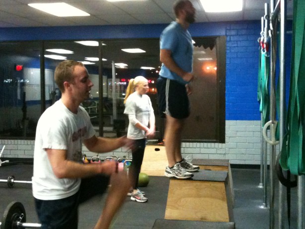 Clayton Kristin Jamie Box Jumps, Smashby Training, CrossFit Lakewood, CrossFit in Denver