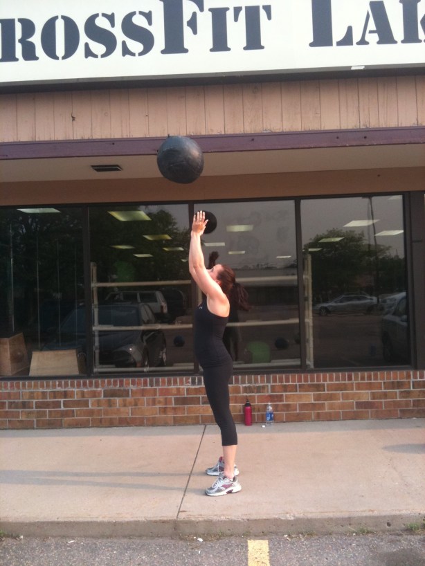 CrossFit, Smashby Training, CrossFit Lakewood, Sunday Funday, Chrissy, Med Ball Double-Clap