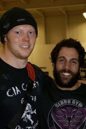 Me and Kevin back in March, 2010. My first day, of my first CrossFit Competition.